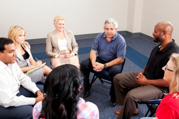 People sitting in circle